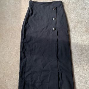 Babaton button pencil skirt